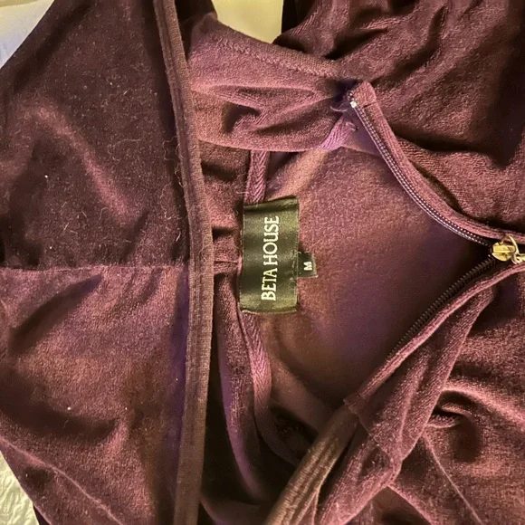 Women's Purple Hoodie Jacket - Picture 2 of 6